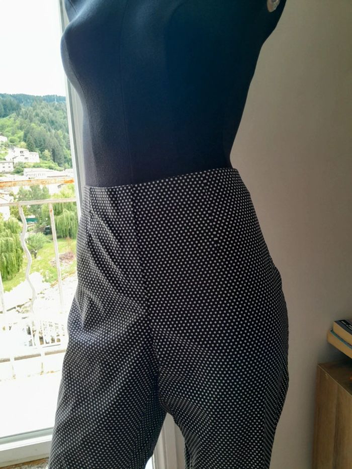 Pantalon à pois noir et blanc Taille 42 - photo numéro 3