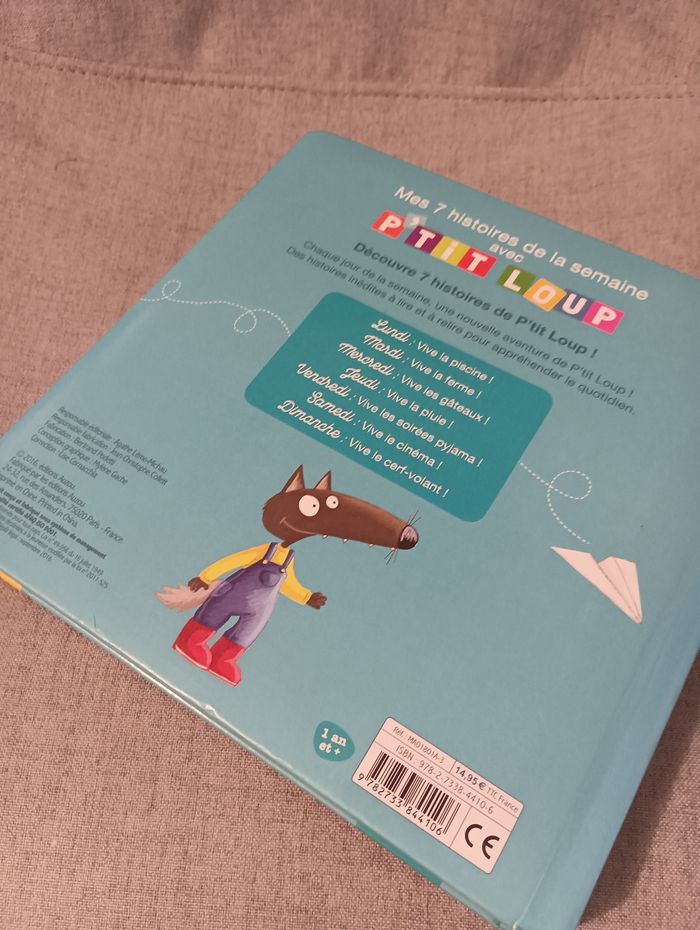 Gros livre mes histoires de la semaine avec p'tit loup - photo numéro 3