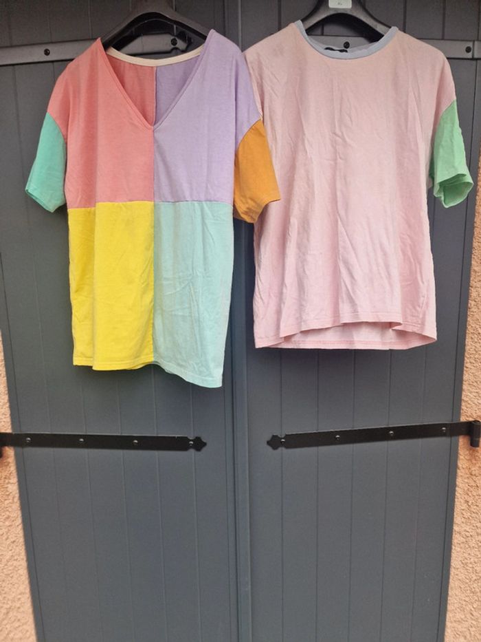 Lot de deux t shirts multicolore - photo numéro 6