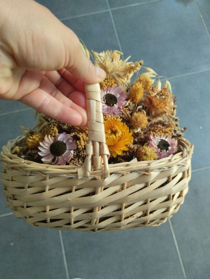 Panier fleurs séchées - photo numéro 3