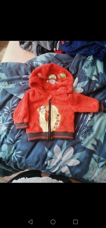 Veste molletonné tigrou