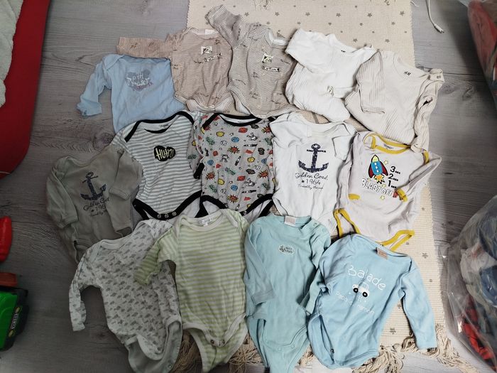 Lot de bodys manches longues 3 mois