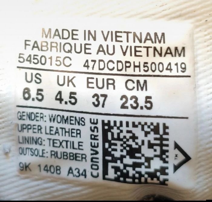 Converse montantes cuir effet écailles – T37 - photo numéro 4