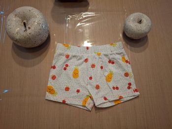 Short fille orchestra 23 mois 86 cm blanc et fruits