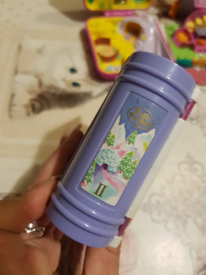 Lot polly pocket vintage - 1995 Livre Sparkle snowland + 1994 Maison lapin + 1989 wild zoo - photo numéro 7