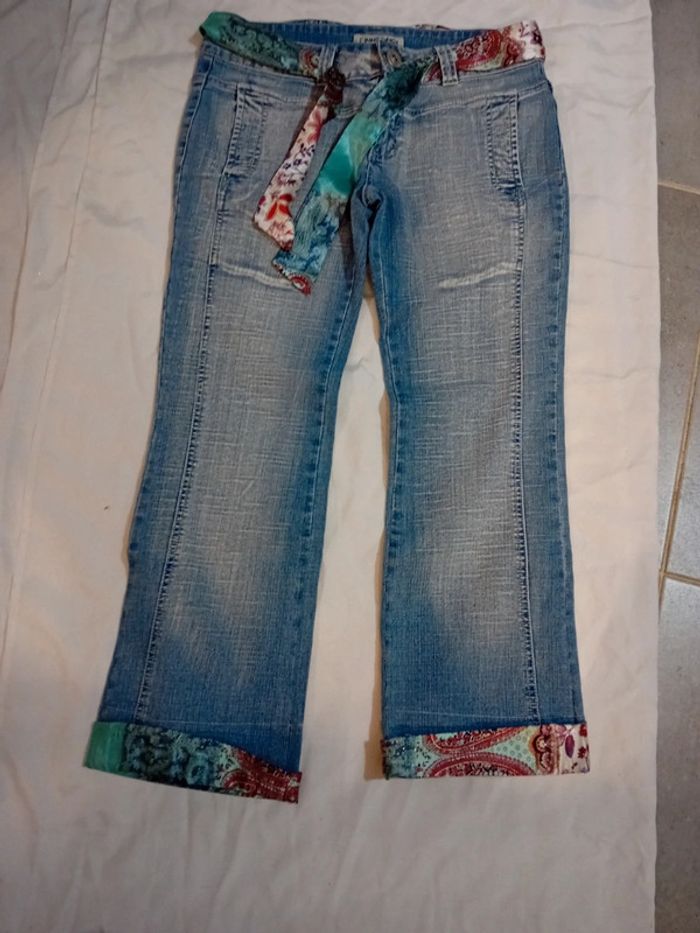 Jeans Pantacourt Beau Design l'innocence - photo numéro 3