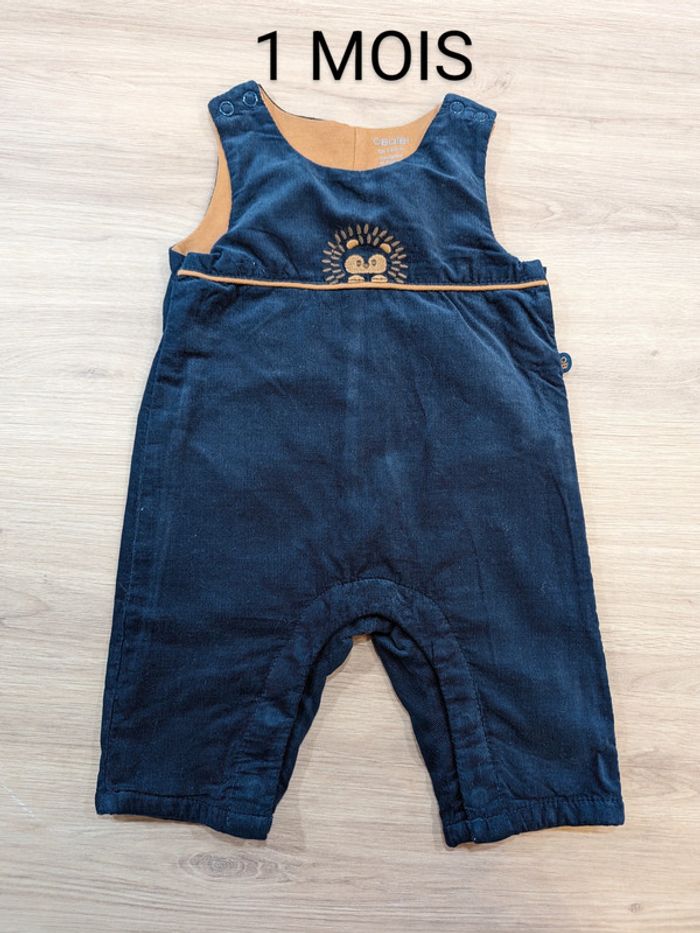 Salopette marine neuve Obaibi - Taille : 1 mois