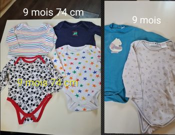 Lot de bodys enfants