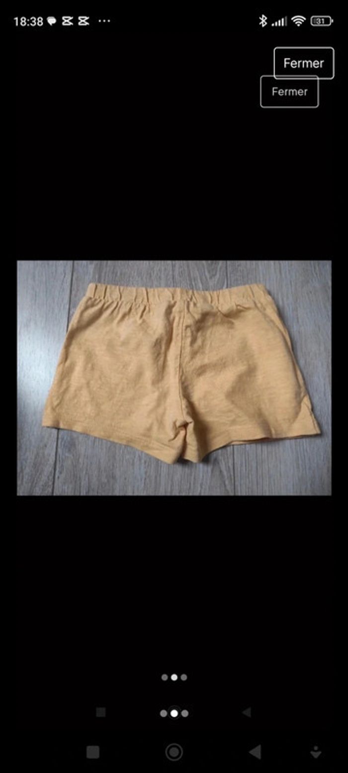 Jupe short 2 ans moutarde - photo numéro 2