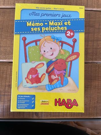 Jeu Haba « Mémo maxi et ses peluches »
