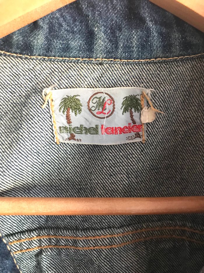 Veste en jean homme taille 38 Michel laneier - photo numéro 3