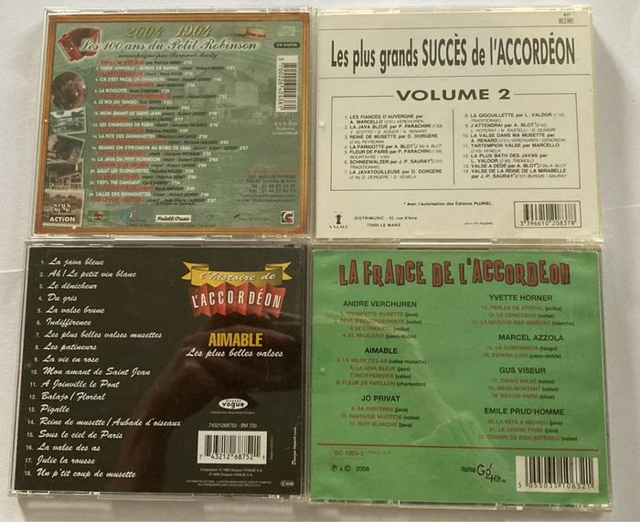 Lot 4 CD accordéon - photo numéro 2