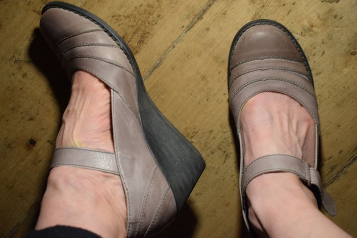 babies à brides T37 talon compensé - photo numéro 4