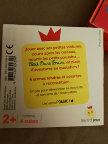 Puzzle cubes petit ours brun