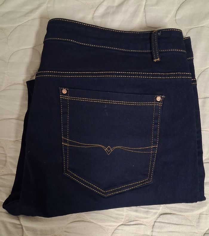 Jean grande taille 54 bleu foncé stretch - photo numéro 10