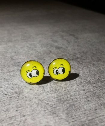 Boucles d'oreilles smiley