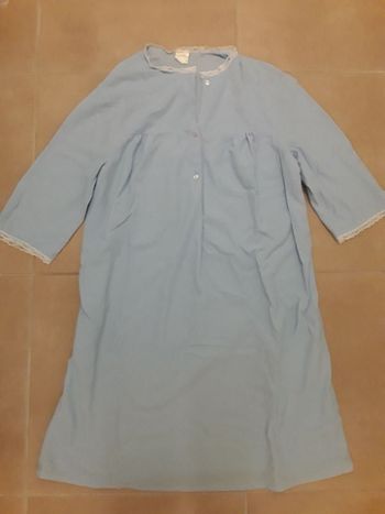 Chemise de nuit bleue femme 48/50 TBE