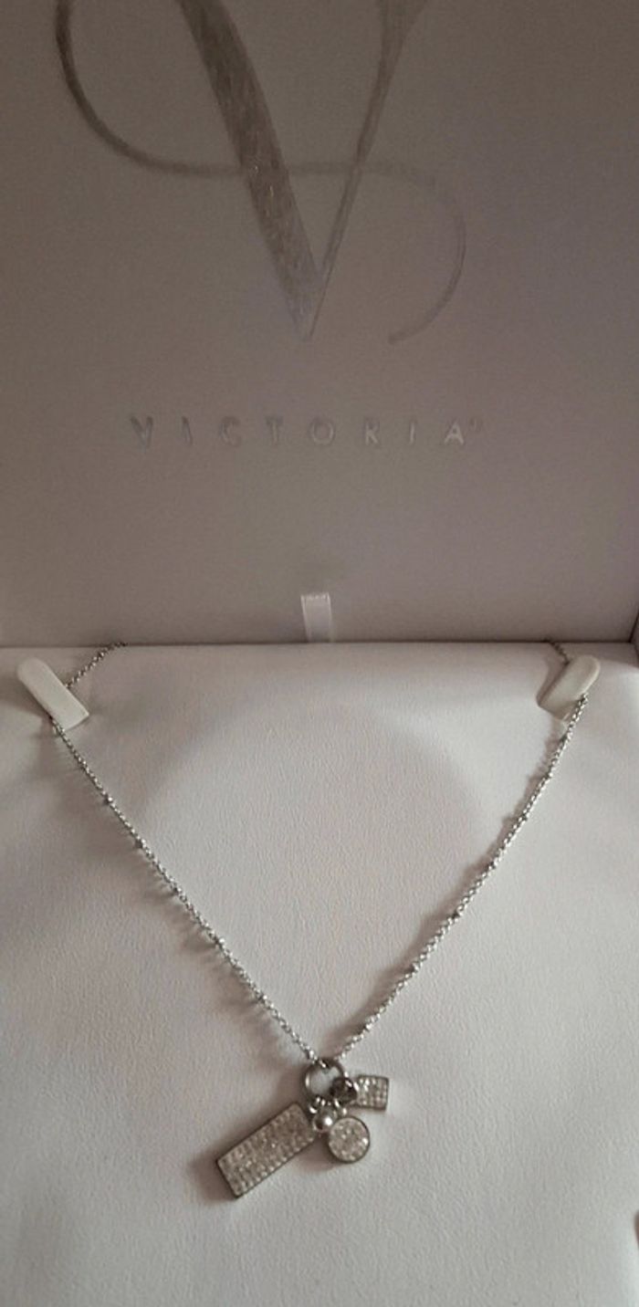 Très joli collier acier Victoria Bijoux neuf - photo numéro 3