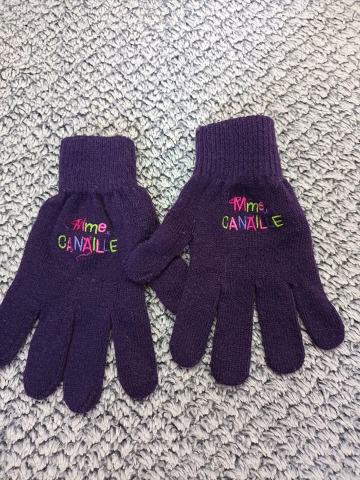 Gants violet 4-6a