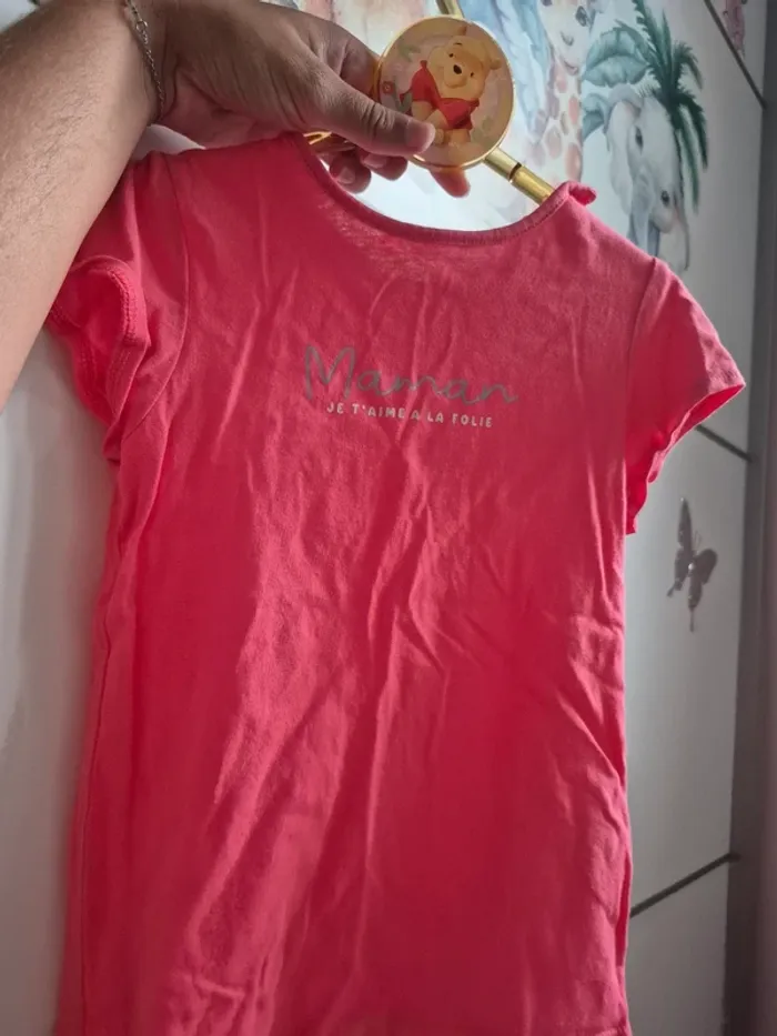 T shirt maman je t'aime a la folie 3ans 94cm - photo numéro 3