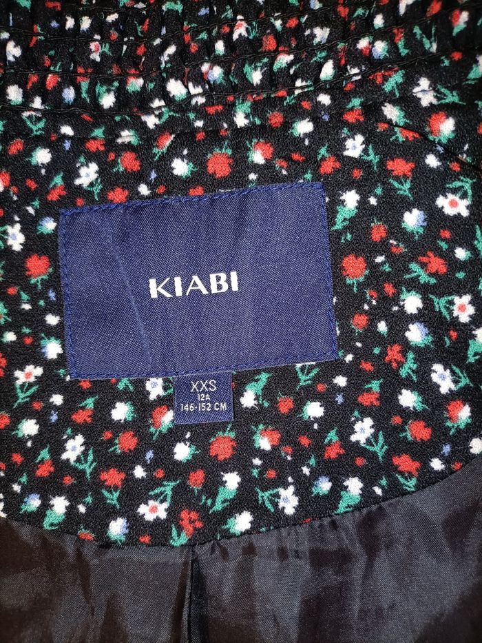 Magnifique blazer 12 ans neuf noir rouge blanc Kiabi - photo numéro 5