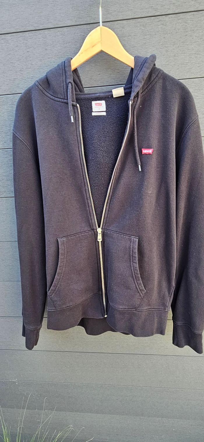 Sweat à capuche noir Levi's