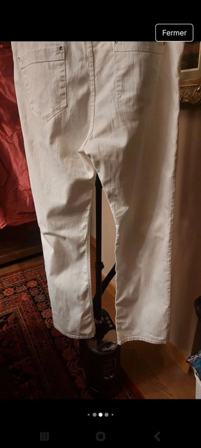 Pantalon femme blanc D'Auvry W 36 fr 46/48 - photo numéro 6