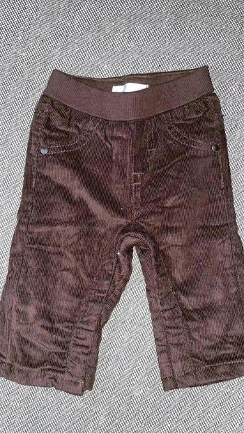 Pantalon velours doublé 3 mois garçon Kiabi