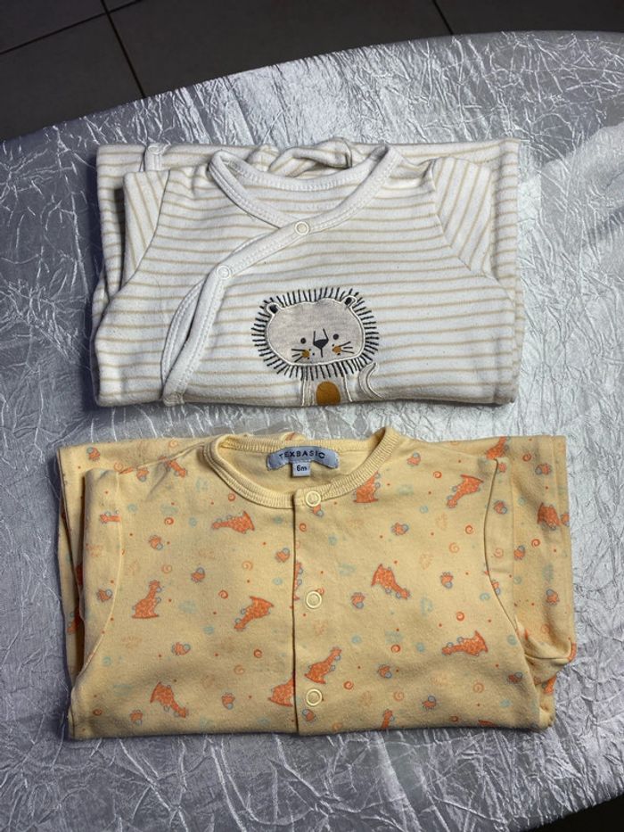 2 pyjama mixte 6 mois