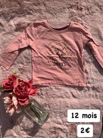 T-shirt fille 12 mois