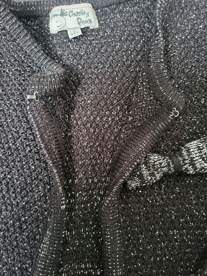 Gilet boléro fille 5 ans charlie et prune très bon état - photo numéro 4