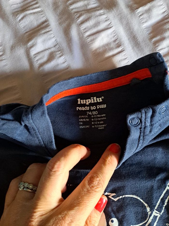 Tee shirt bleu koala 🐨 80 cm - photo numéro 2