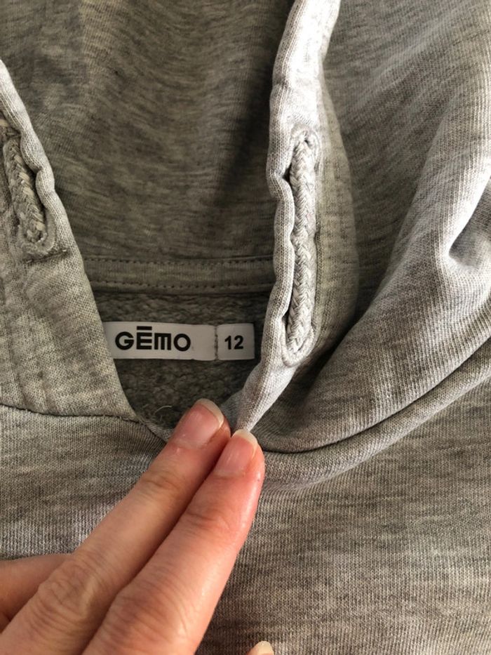 Sweat capuche gemo 12 ans - photo numéro 3