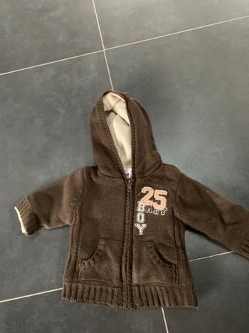 Gilet marron beige