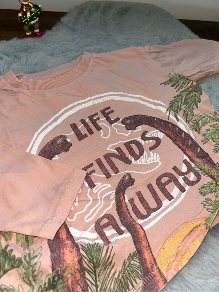 Haut manches longues rose dinosaures - 23 mois - Universal - photo numéro 2