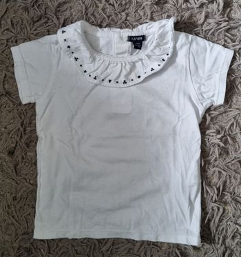 T-shirt blanc 24mois