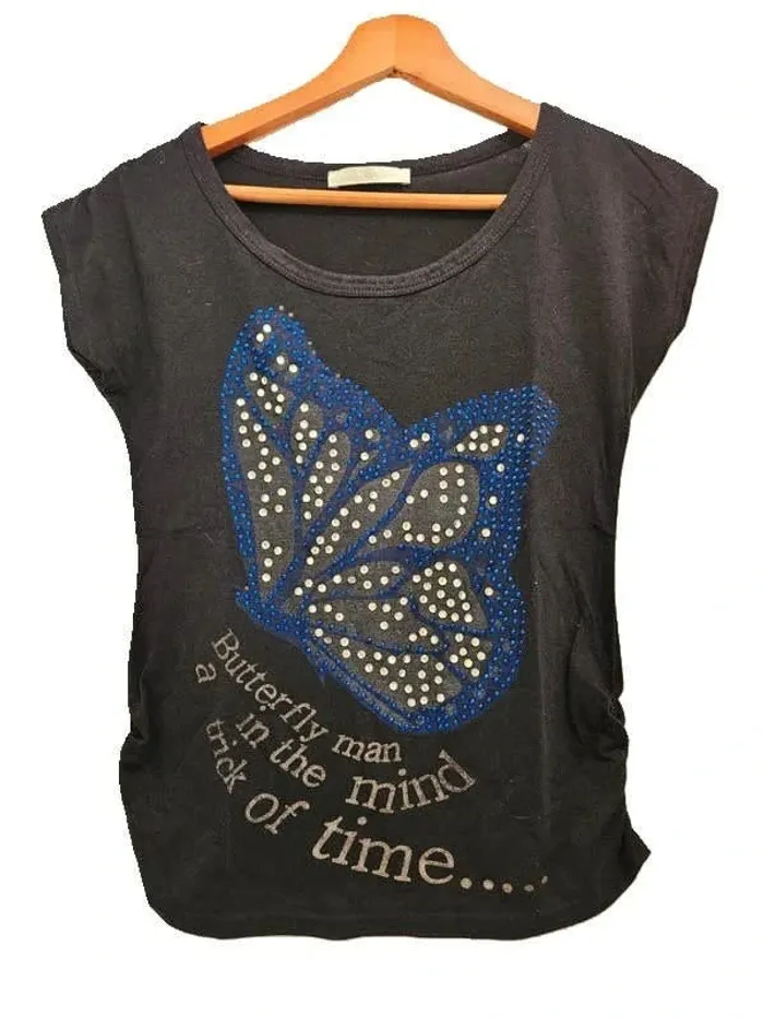 Tee-shirt Noir -Joy Mary 36/S - photo numéro 2