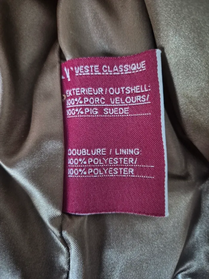 Veste homme en peau taille L - photo numéro 9