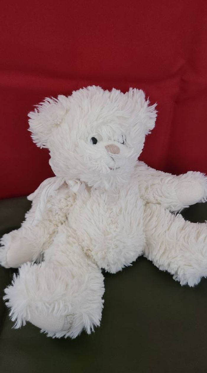 Bukowski Doudou Peluche Ours Blanc Mon Premier Ours