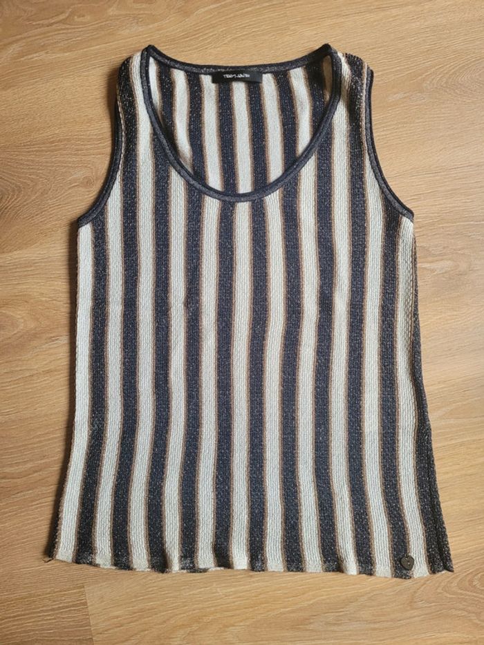 Debardeur maille métal