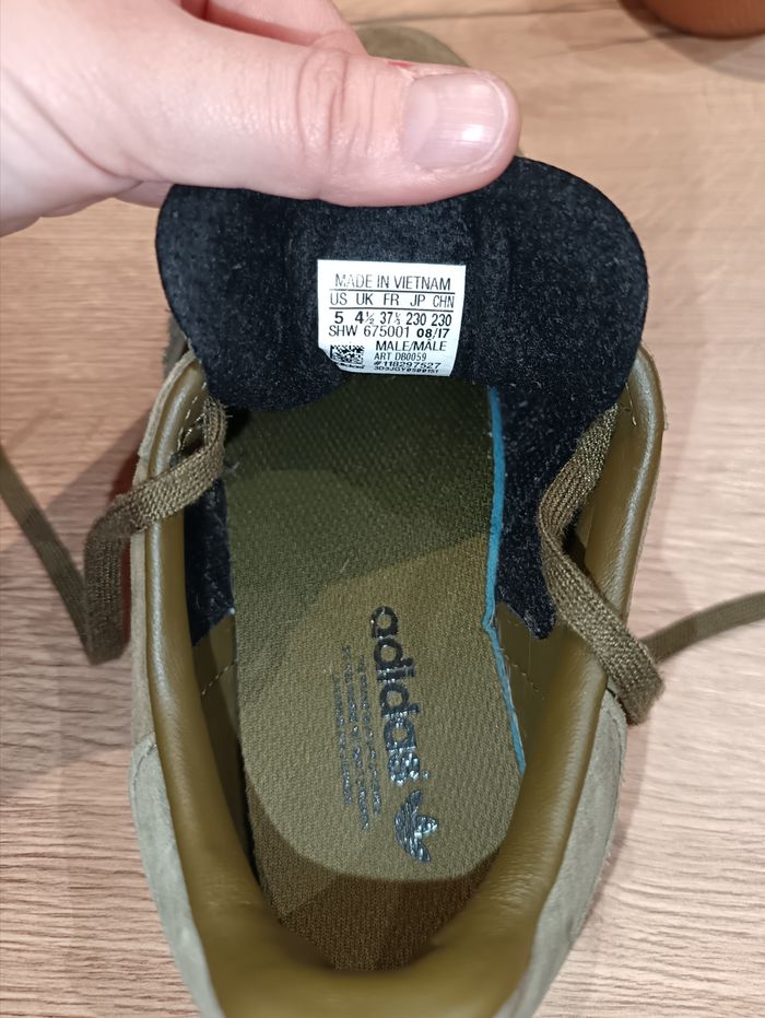 Basket Adidas Gazelle femme 37 1/3 kaki - photo numéro 6