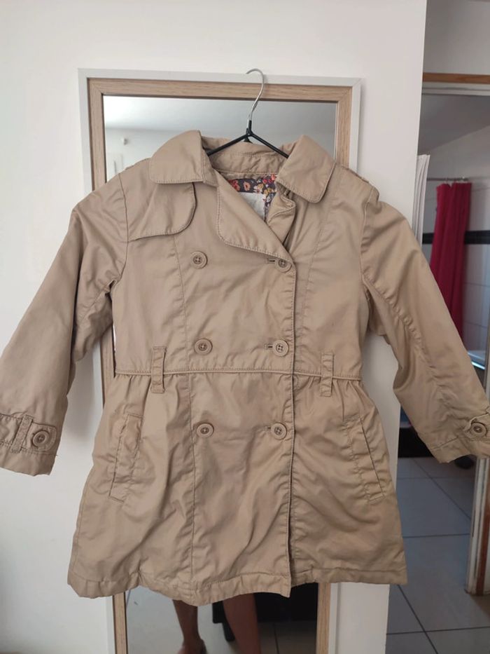 Trench imperméable veste fine mi saison beige DPAM