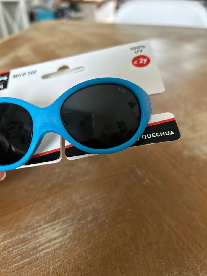 Lunettes soleil bleues - photo numéro 2