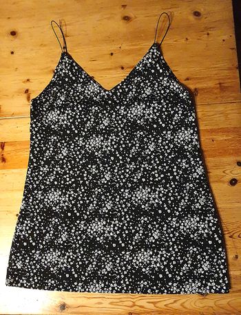 Robe courte trapèze à bretelles fines (nuisette)