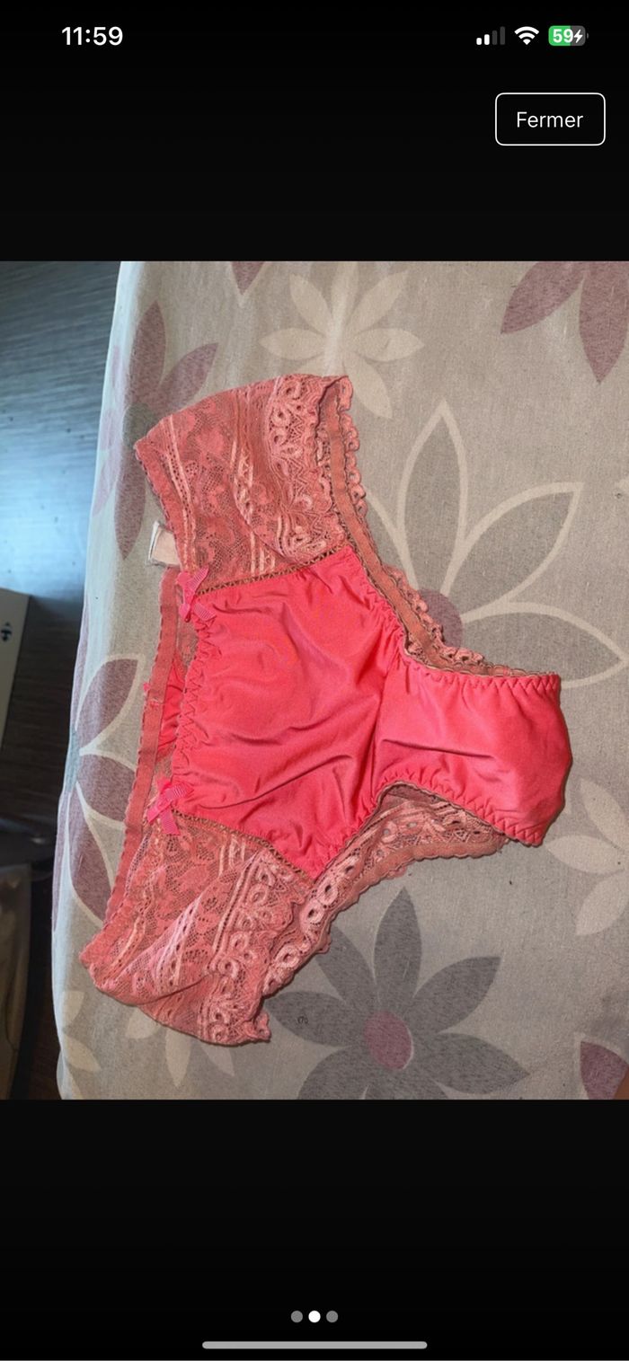 Culotte avec de la dentelle rose - photo numéro 3