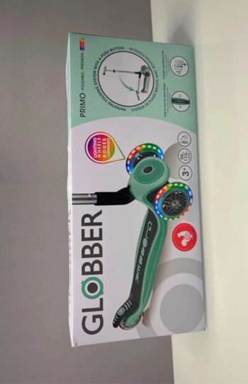 Trottinette à 3 roues Globber Primo Premium Lights vert menthe