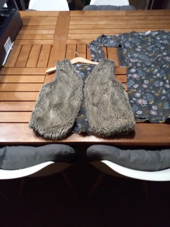 Ensemble robe + gilet T 8 ans 128 cm - photo numéro 2