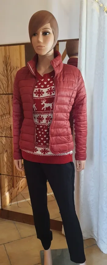 Doudoune femme rouge "Only" taille S