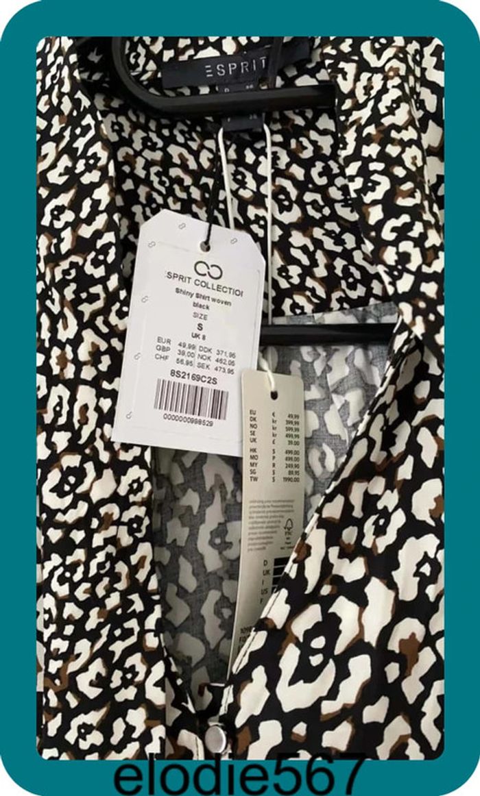 Blouse léopard Esprit taille S - photo numéro 5