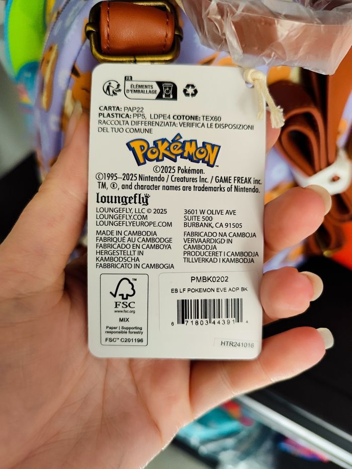 sac officiel loungefly pokémon Evoli neuf - photo numéro 6